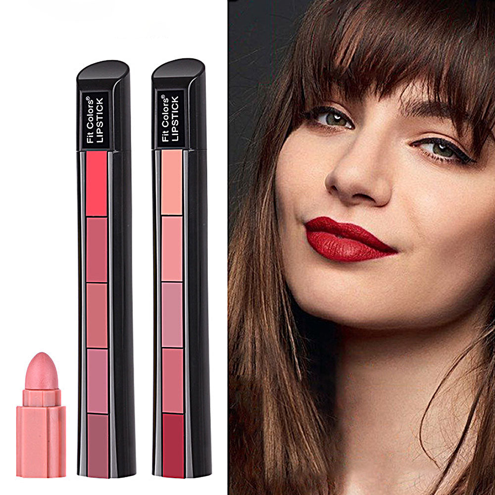 5 in 1 Kompakt-Lippenstift | 1+1 GRATIS